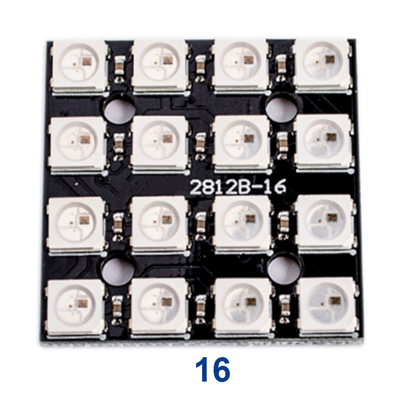 Square Neopixel Light 4/16/25/64 WS2812 5050 RGB With Integrated Driver Square Neopixel Light 4/16/25/64 WS2812 5050 RGB With Integrated Driver
